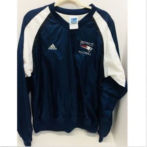 New England Patriot Adidas Football Blue Windbreak